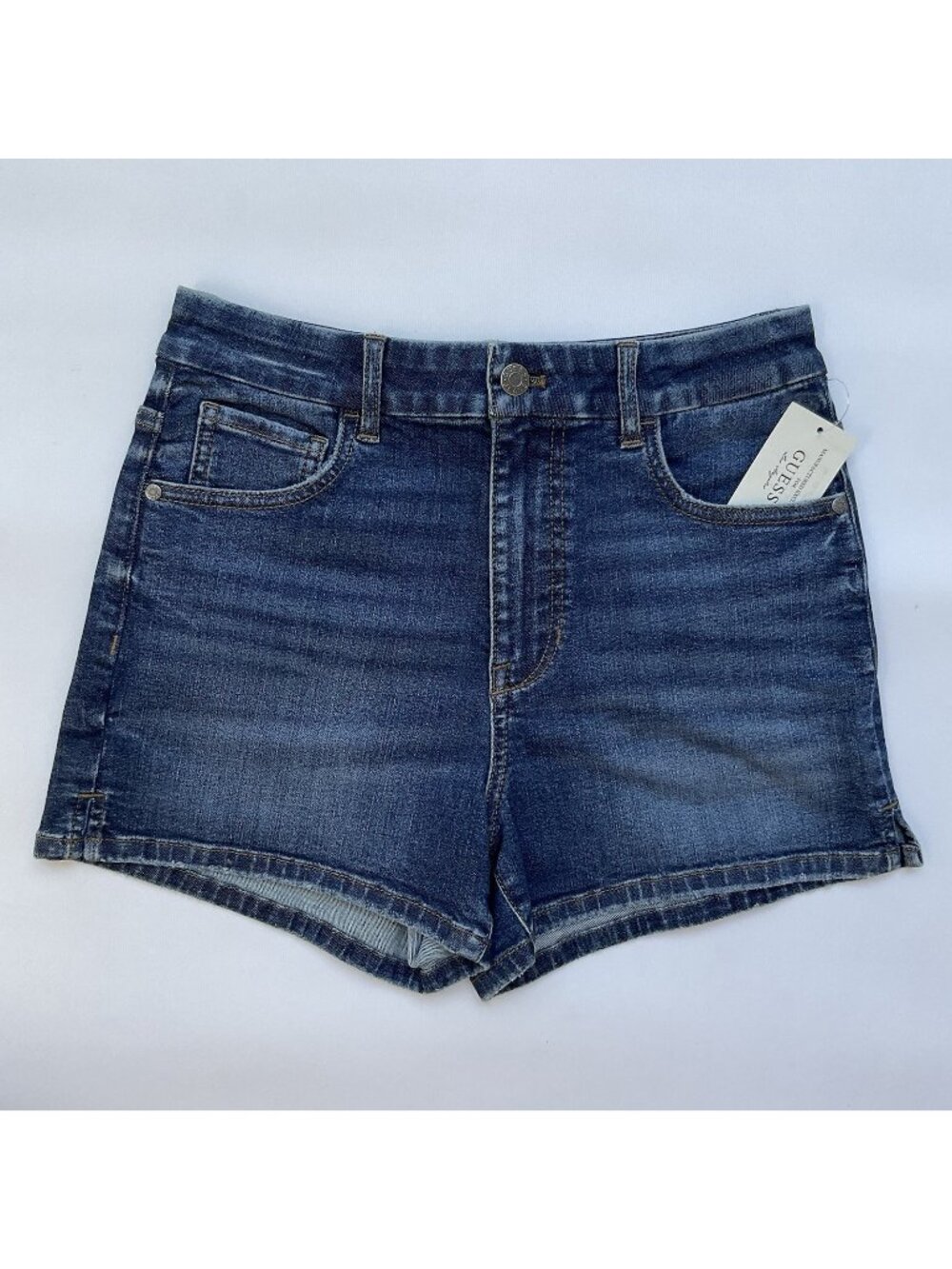 Guess Women’s High Rise Short Blue Super Stretch Comfort Size 27